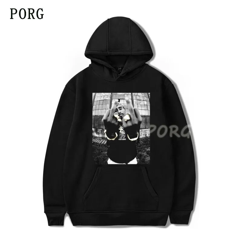 2pac Tupac Shakur Casual Street Wear Mens Fashion Hiphop Rap Star Cool Mens Hoodies Long Sleeve Cotton Vintage Men Hoodie 2020