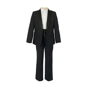 4 Piece Black Tuxedo Suit Set (8Y to 13Y)