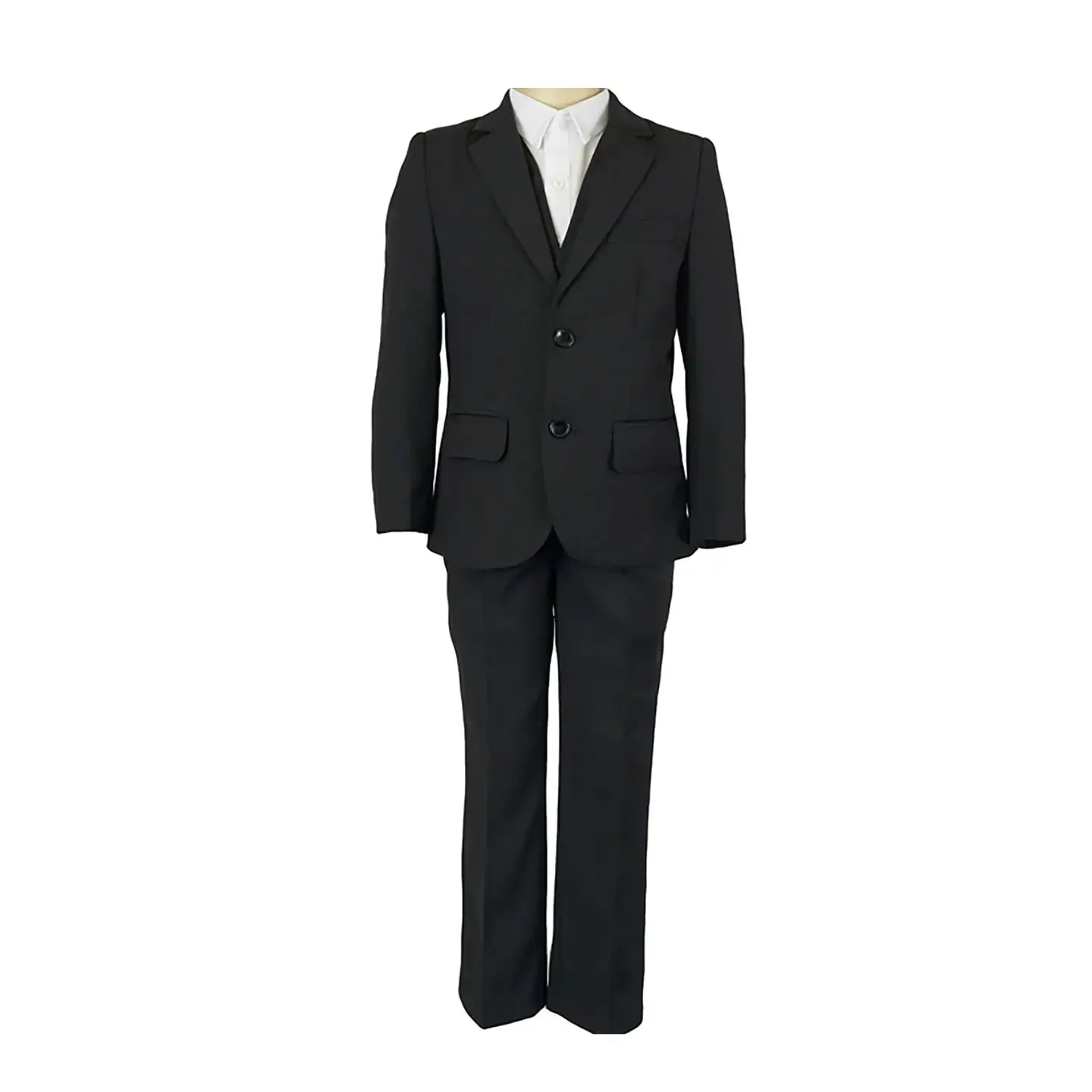4 Piece Formal Black Suit Set (8Y to16Y)