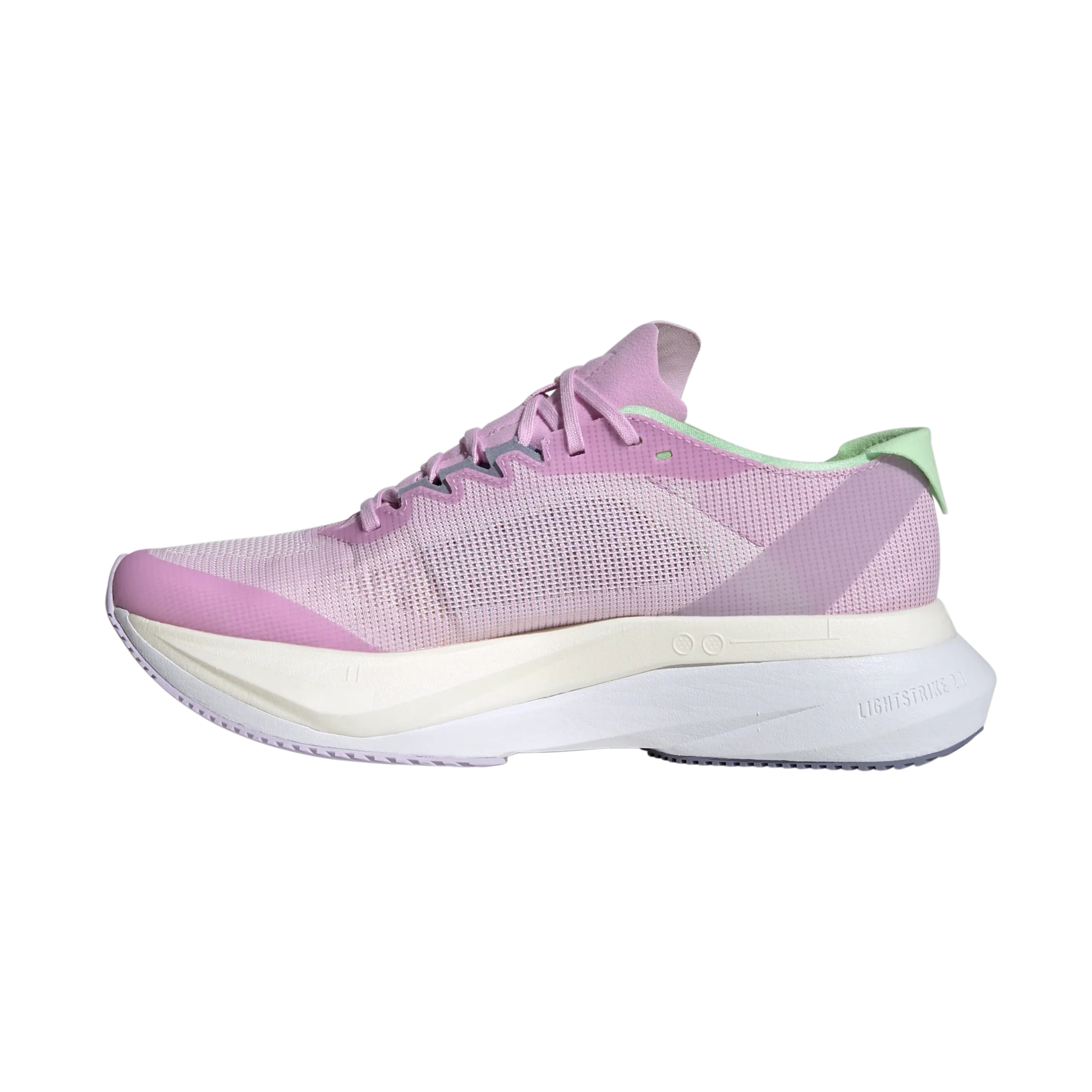 Adidas Adizero Boston 12 Women's Bliss Lilac Metalic Green Spark