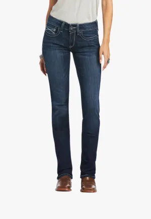 Ariat Womens REAL Mid Rise Clarissa Straight Jean