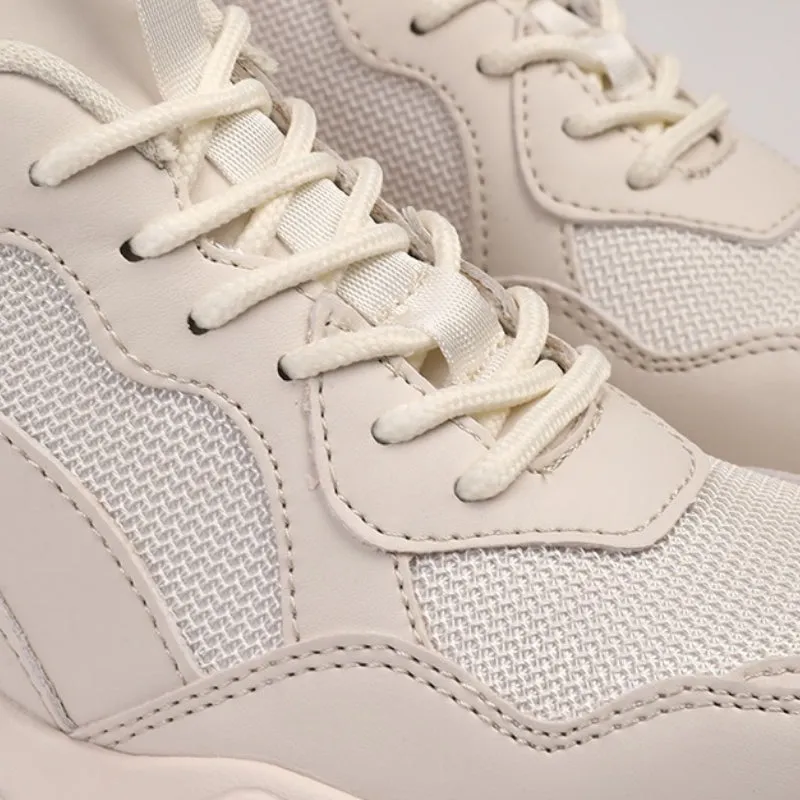 Athletic Breathable Lace-Up Front Chunky Sneaker Shoes