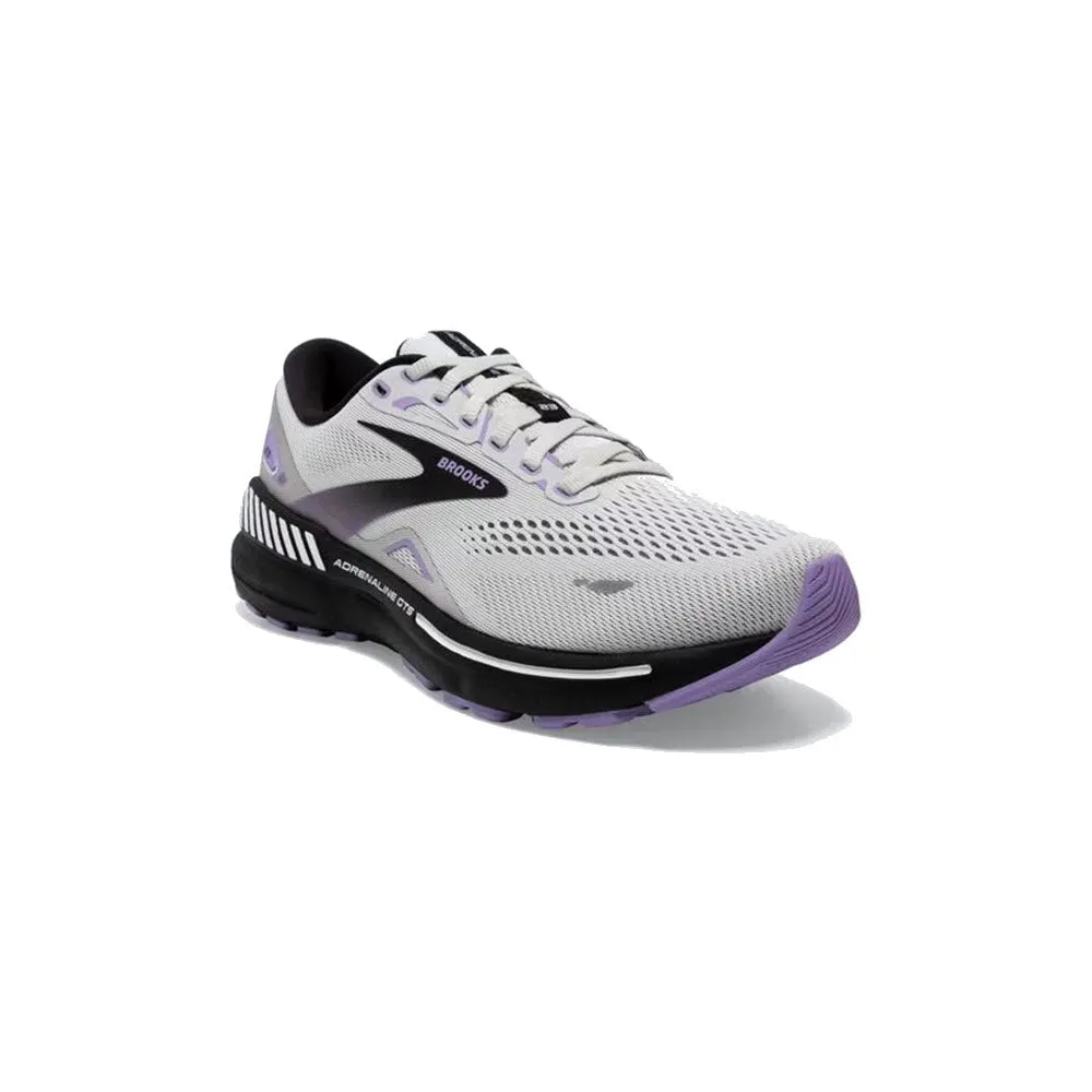 BROOKS ADRENALINE GTS 23 GREY/BLACK/PURPLE - WOMENS