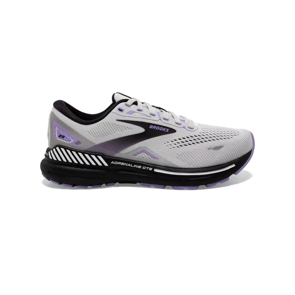 BROOKS ADRENALINE GTS 23 GREY/BLACK/PURPLE - WOMENS