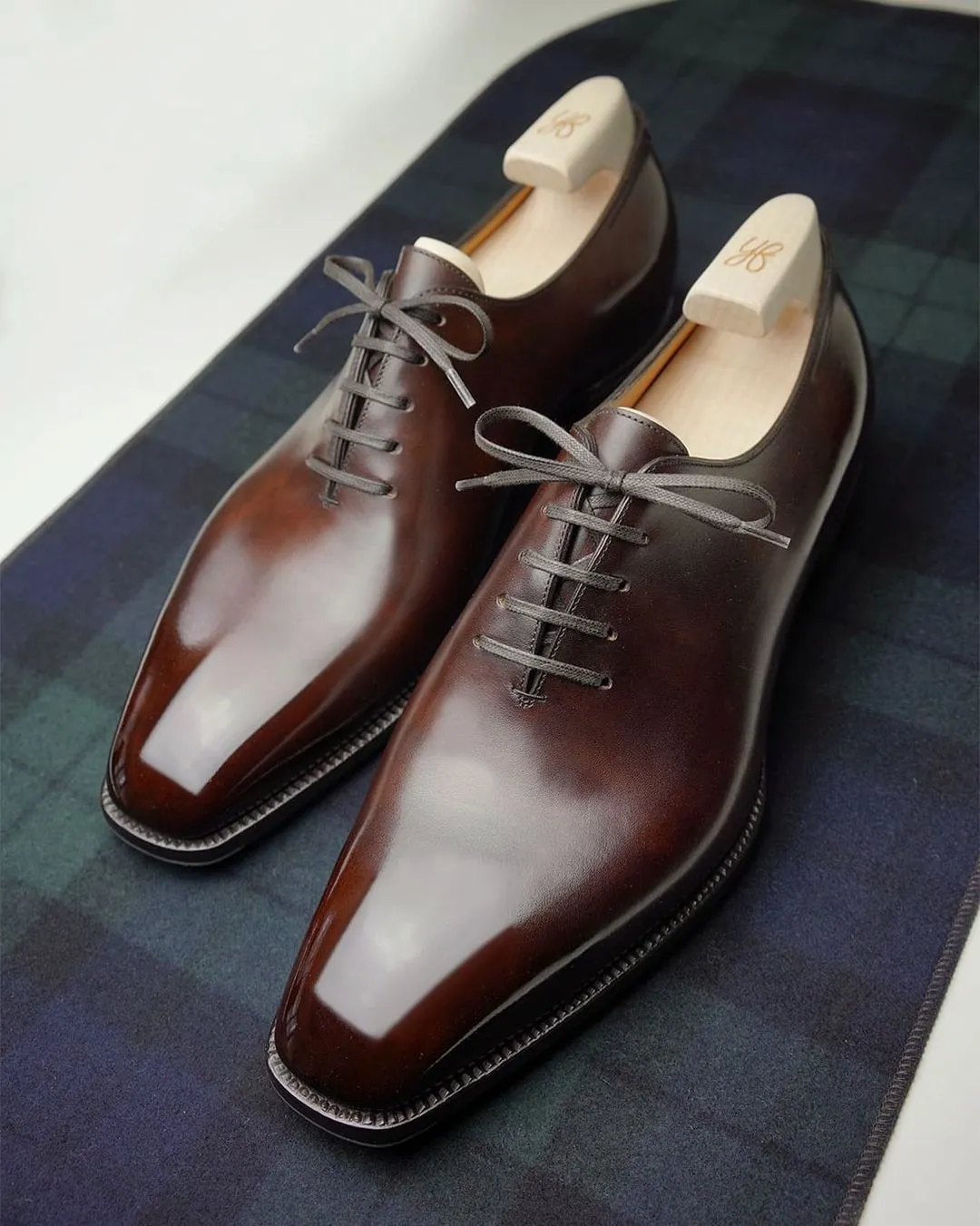 Brown Leather Isabeau Whole Cut Oxfords - Formal Shoes - SS23
