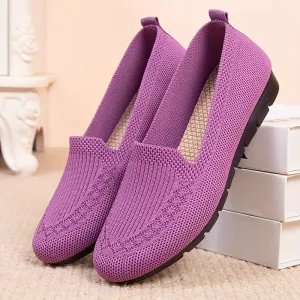 Dames slip-on loafers-licht en ademende gaasschoenen