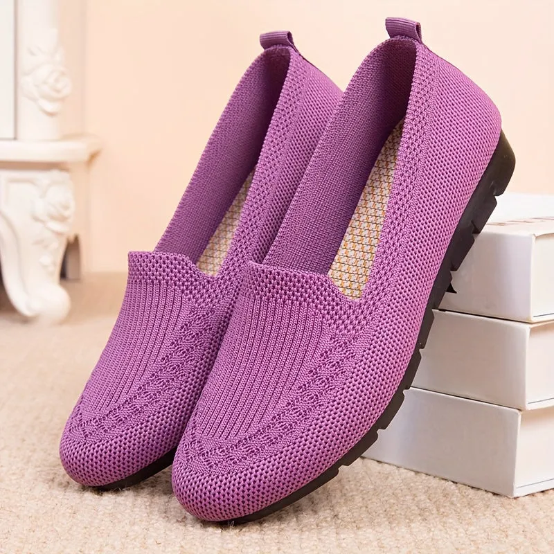 Dames slip-on loafers-licht en ademende gaasschoenen