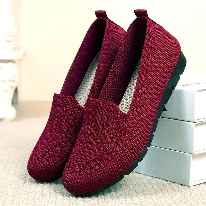 Dames slip-on loafers-licht en ademende gaasschoenen