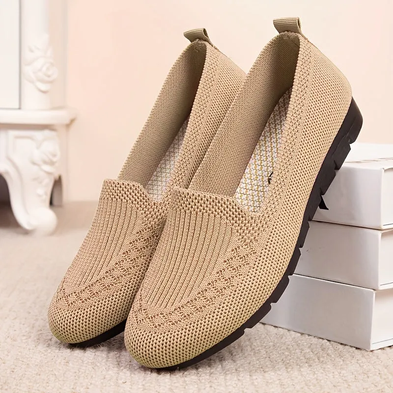 Dames slip-on loafers-licht en ademende gaasschoenen