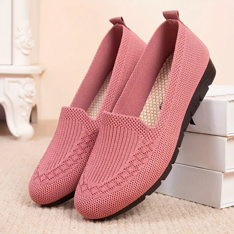 Dames slip-on loafers-licht en ademende gaasschoenen