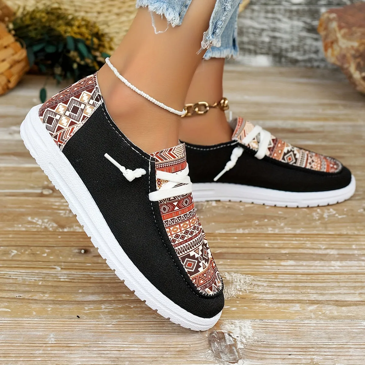 Dames slip-on loafers-licht en comfortabele hartpatronen vrijetijdsschoenen