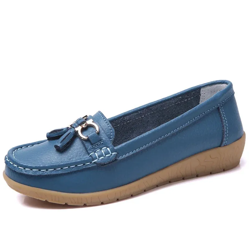 Faye - Tassel Slip On Loafers