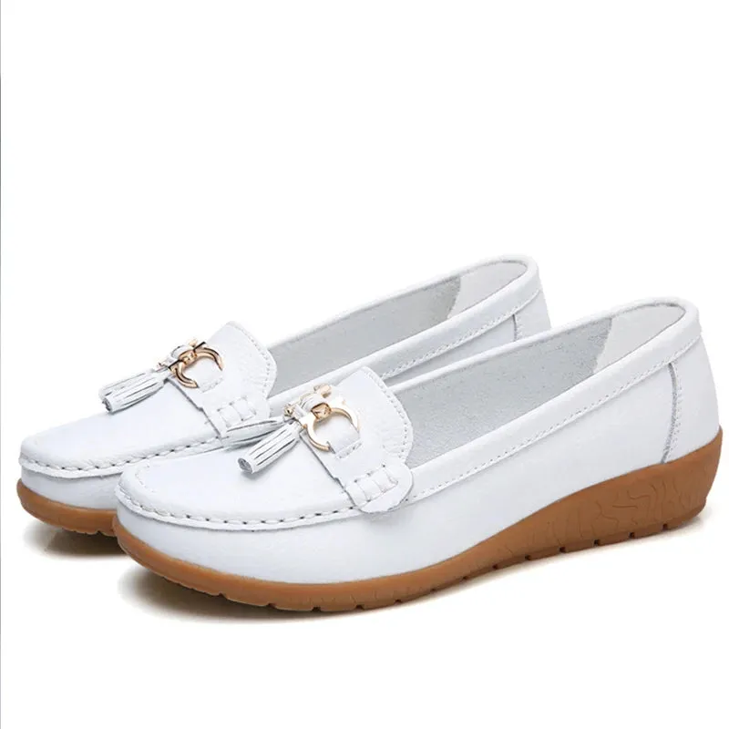 Faye - Tassel Slip On Loafers