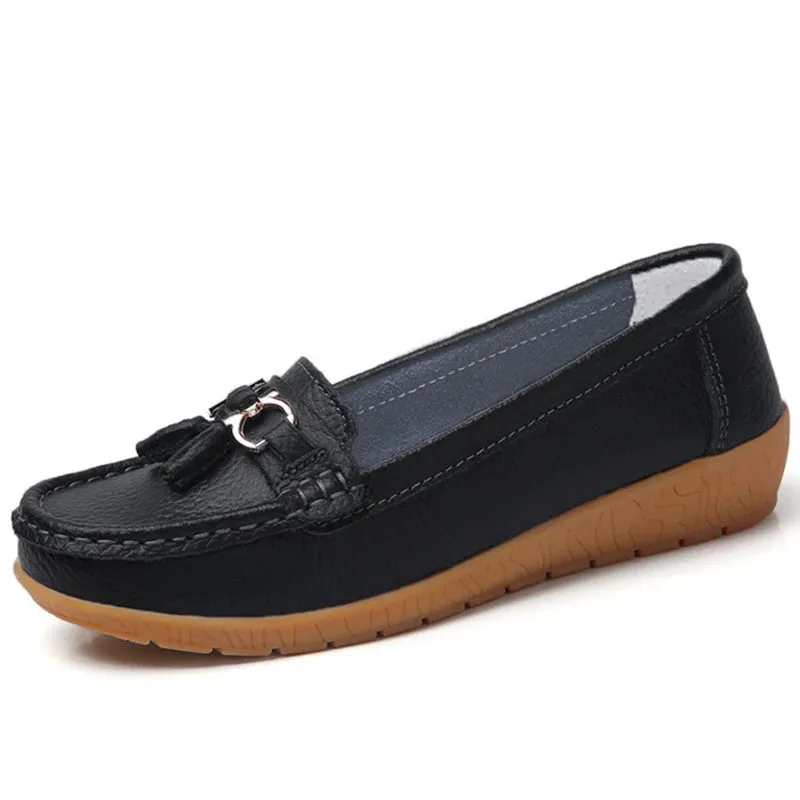 Faye - Tassel Slip On Loafers