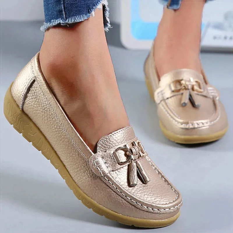 Faye - Tassel Slip On Loafers