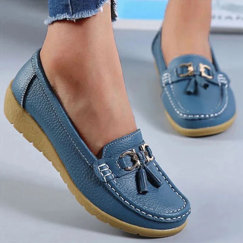Faye - Tassel Slip On Loafers