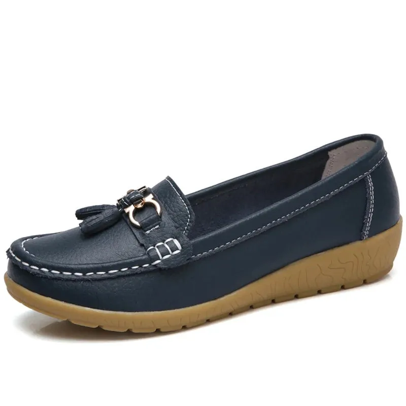 Faye - Tassel Slip On Loafers