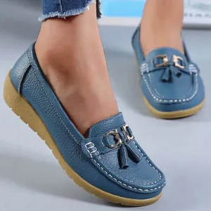 Faye - Tassel Slip On Loafers