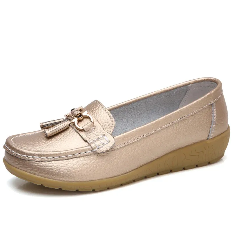 Faye - Tassel Slip On Loafers