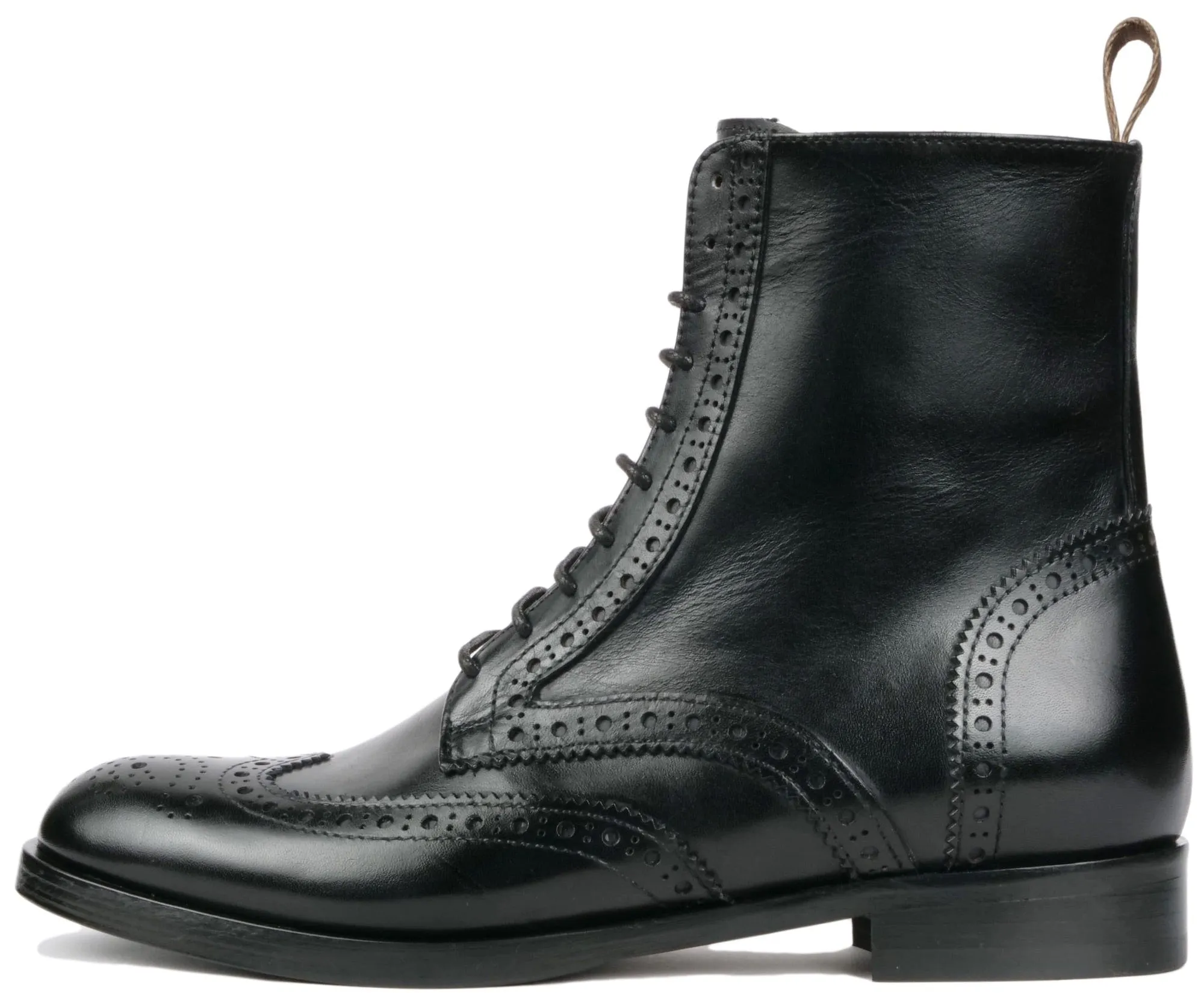 Florence Wingtip Brogue Boot Black