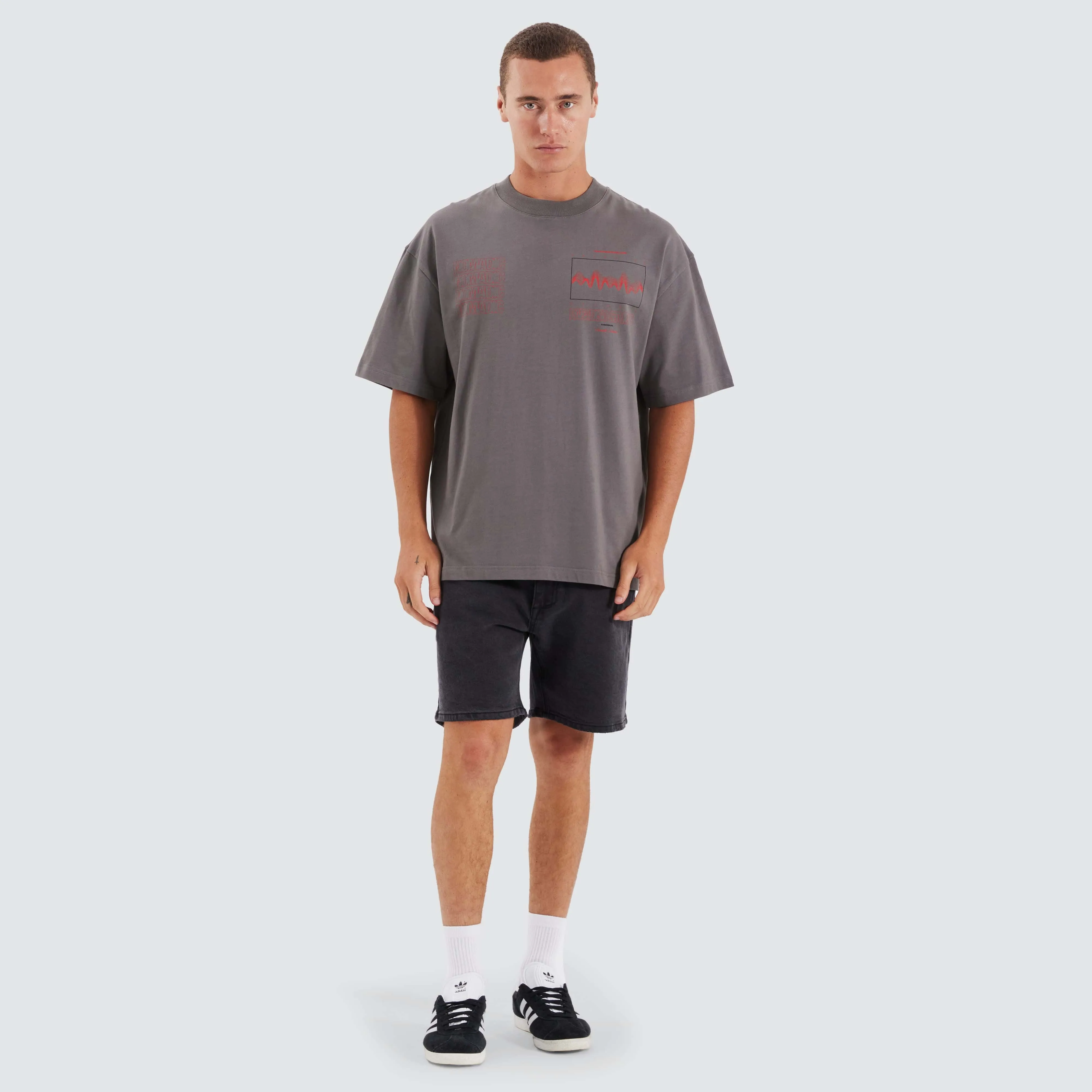 Frequency Street Tee Charcoal