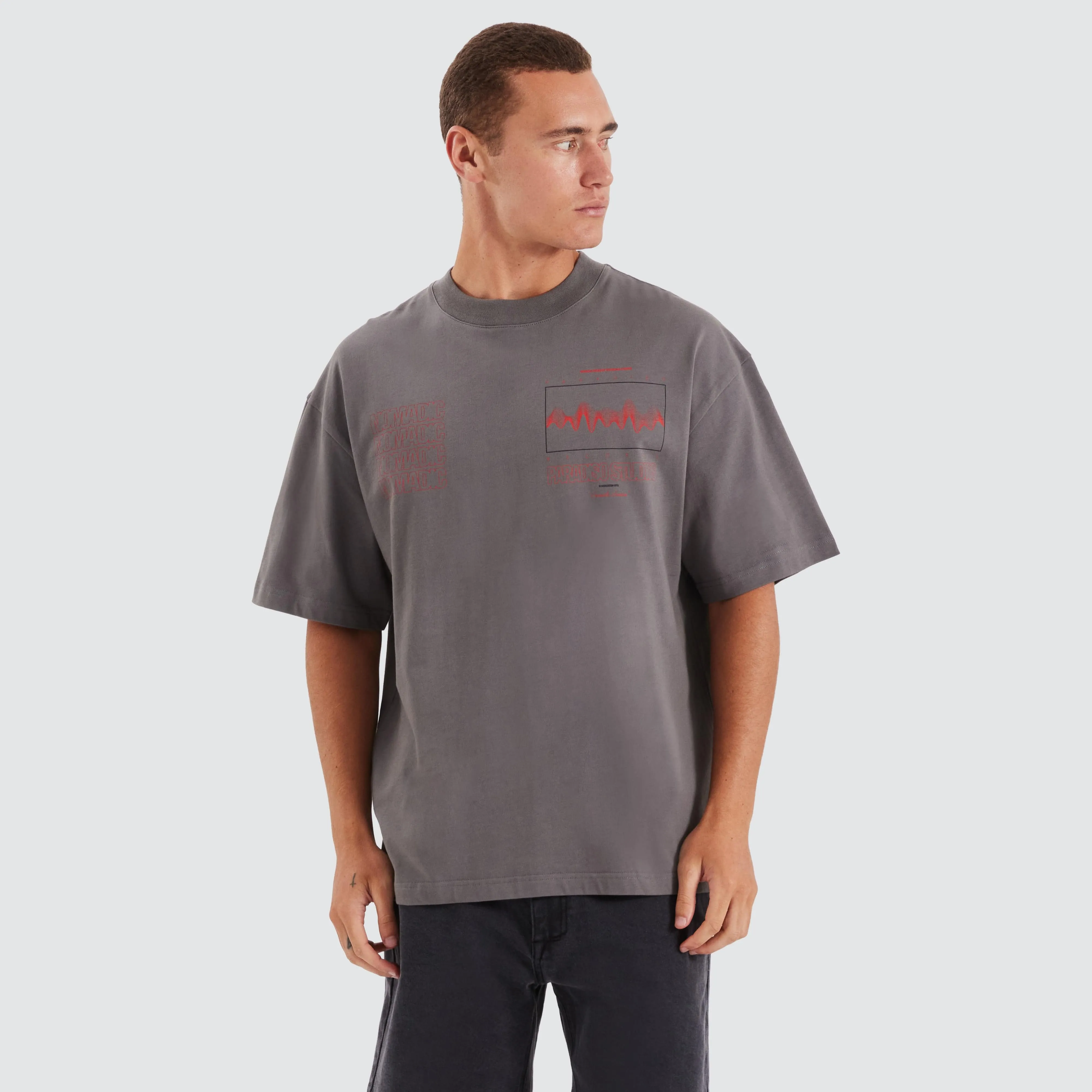 Frequency Street Tee Charcoal