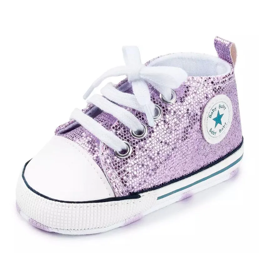 Glitter High Top Shoes