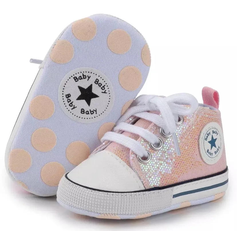 Glitter High Top Shoes