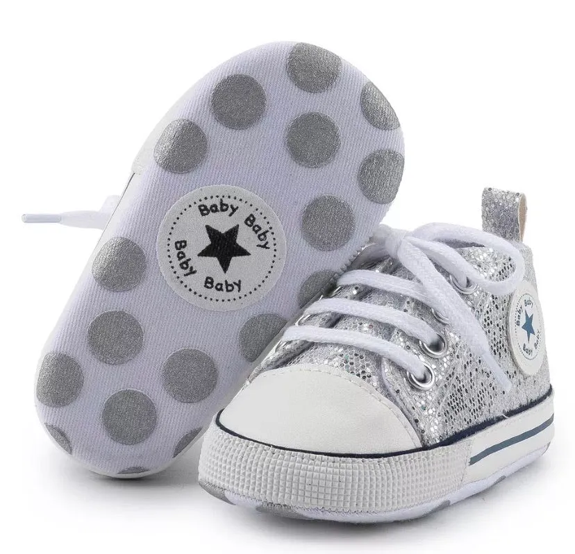 Glitter High Top Shoes