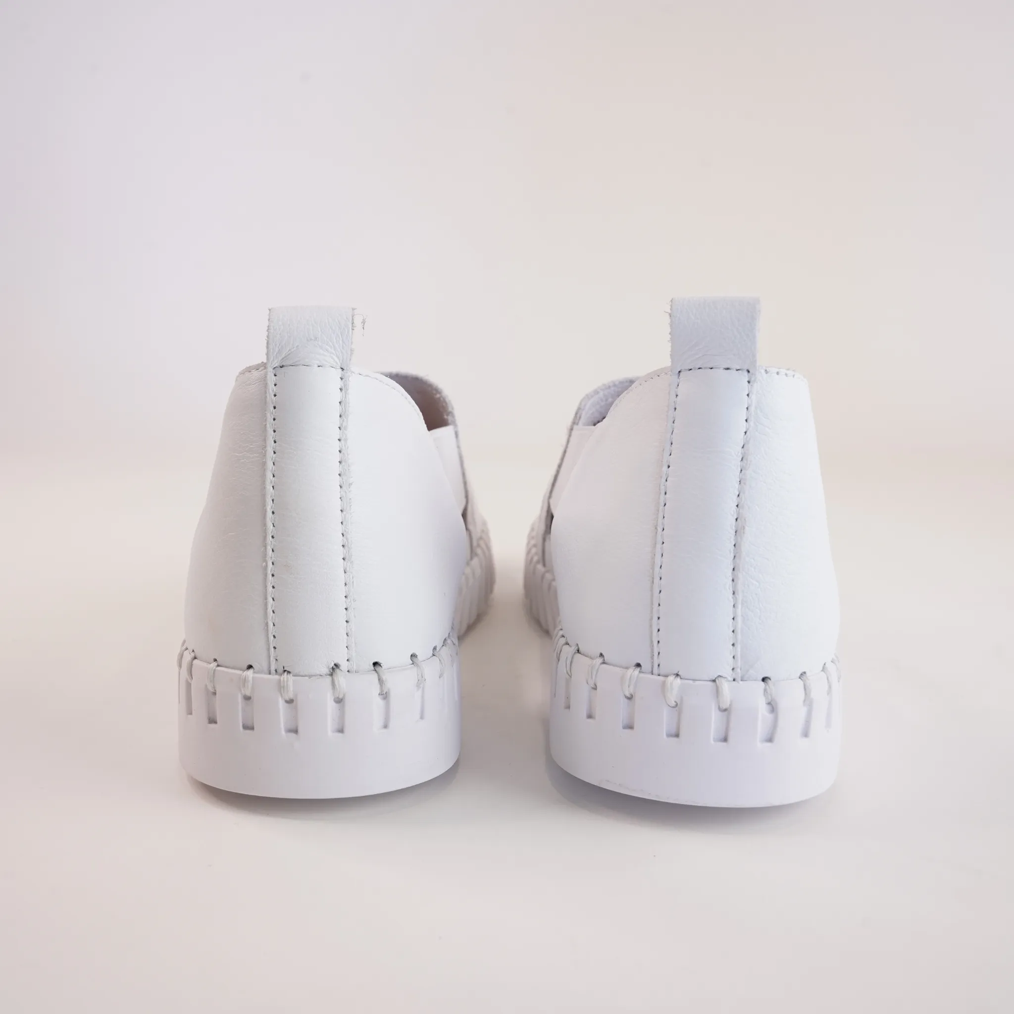 Harmless White Leather Sneakers