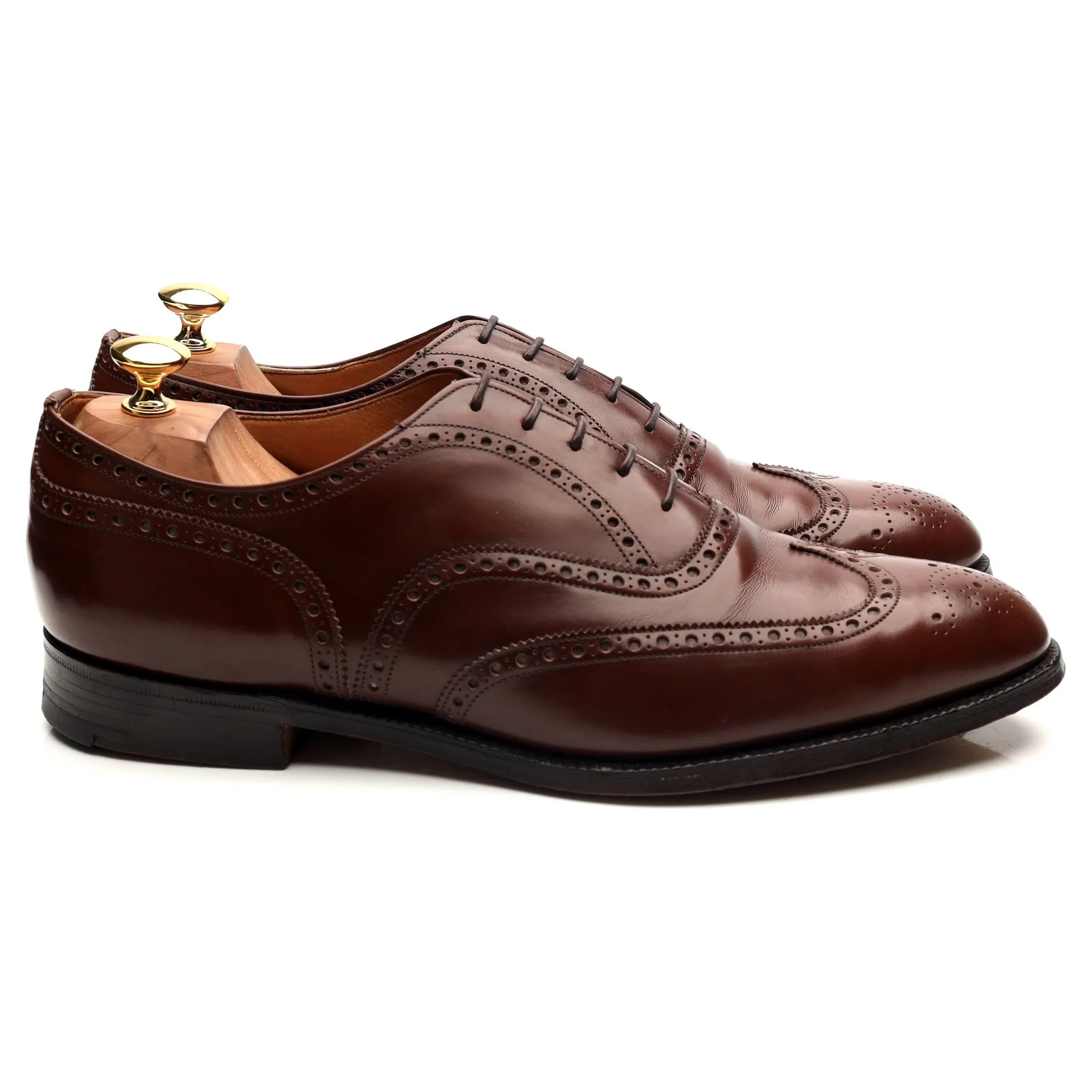 'Hickstead' Brown Leather Brogues UK 10 G