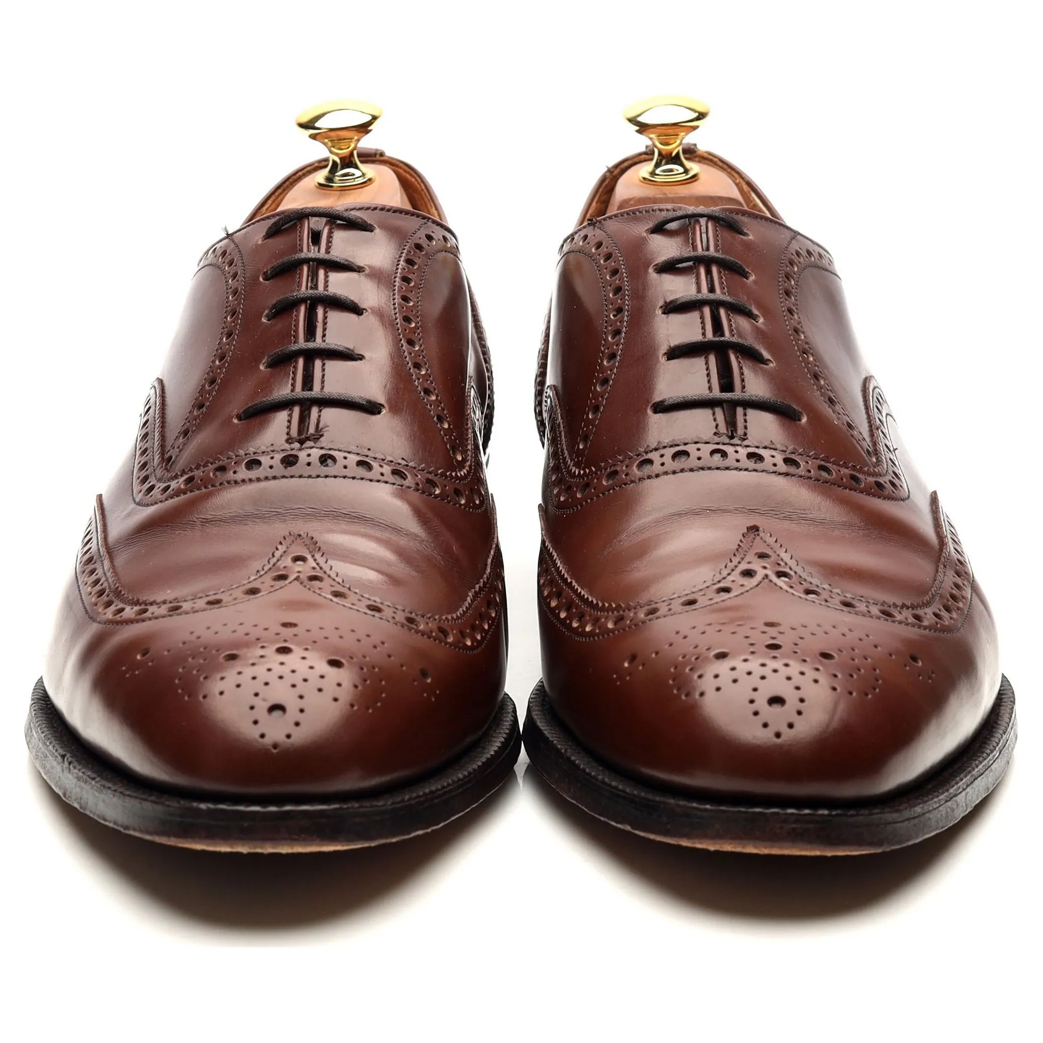 'Hickstead' Brown Leather Brogues UK 10 G
