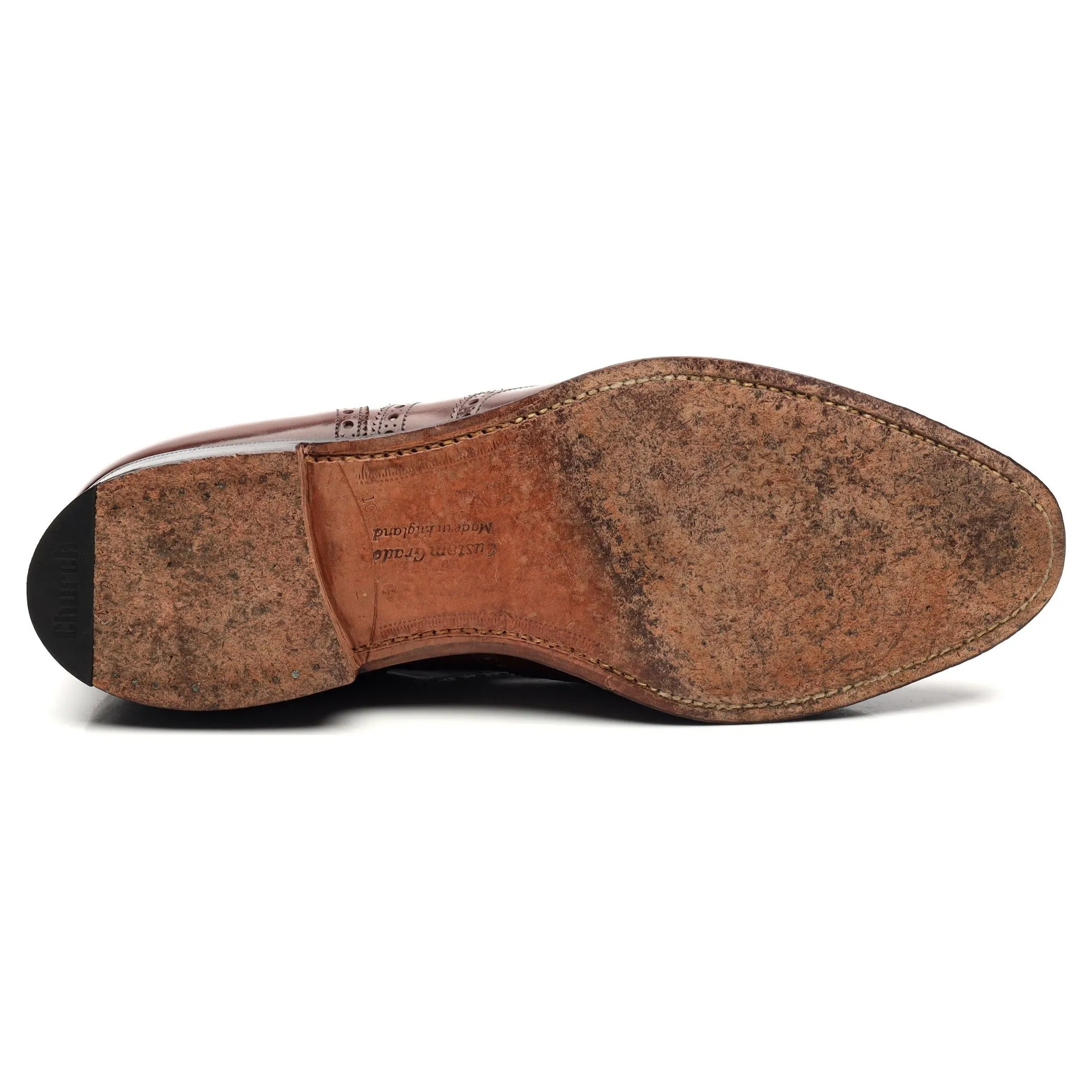 'Hickstead' Brown Leather Brogues UK 10 G