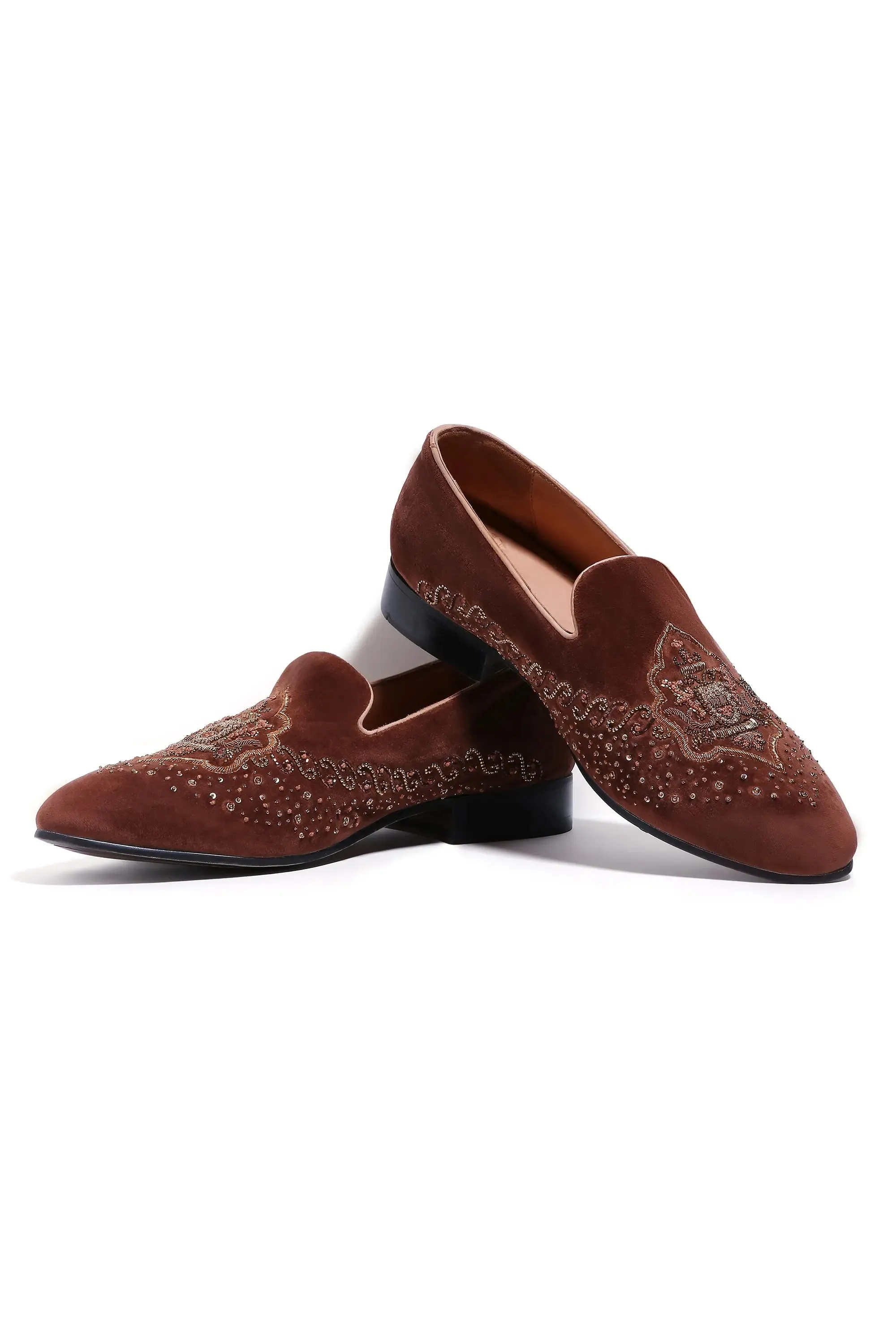 Imperial Velvet Crowned Elegance Slip On