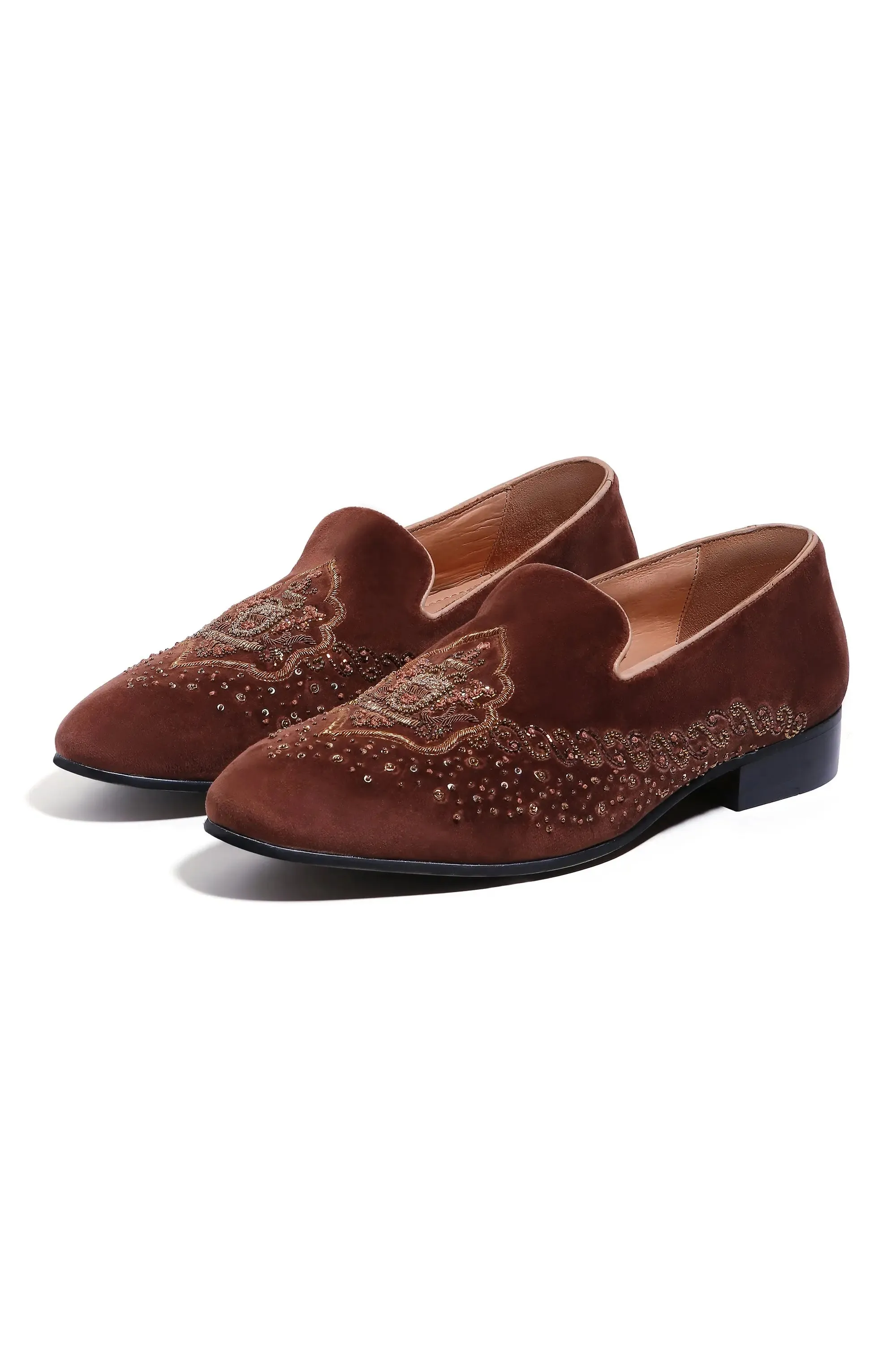 Imperial Velvet Crowned Elegance Slip On