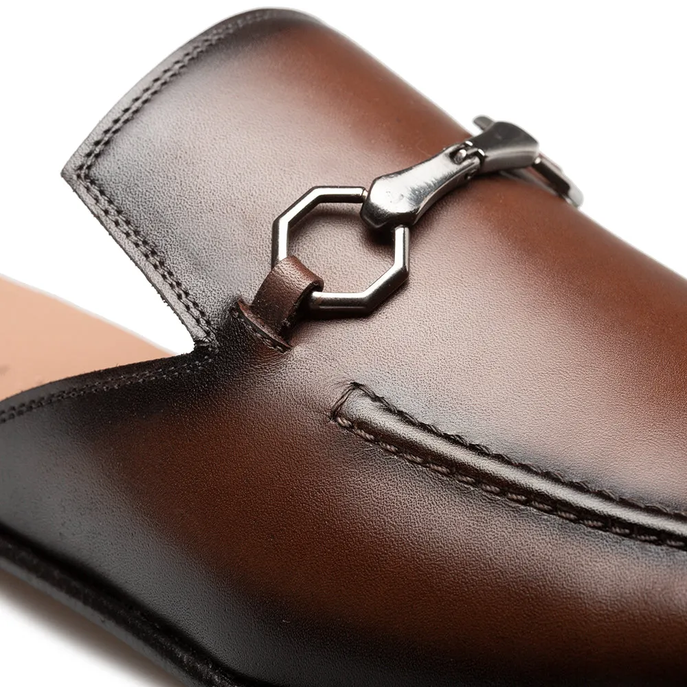 Leather Ornament Mule