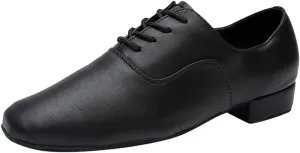 Leather Shoes for Men Latin Jazz Ballroom Dance Shoes Lightweight Water Proof Non Slip Shoes Walking Shoes