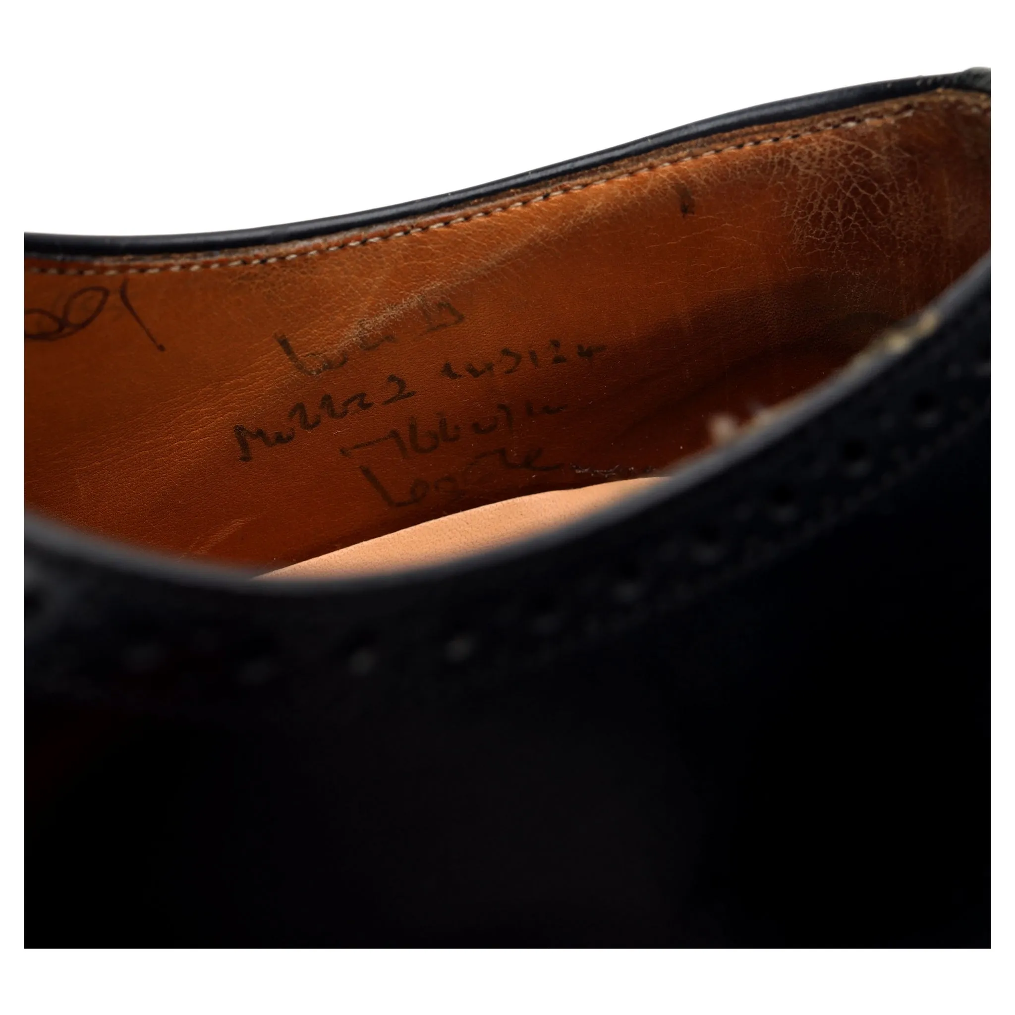 'Legate' Black Leather Oxford UK 6 G