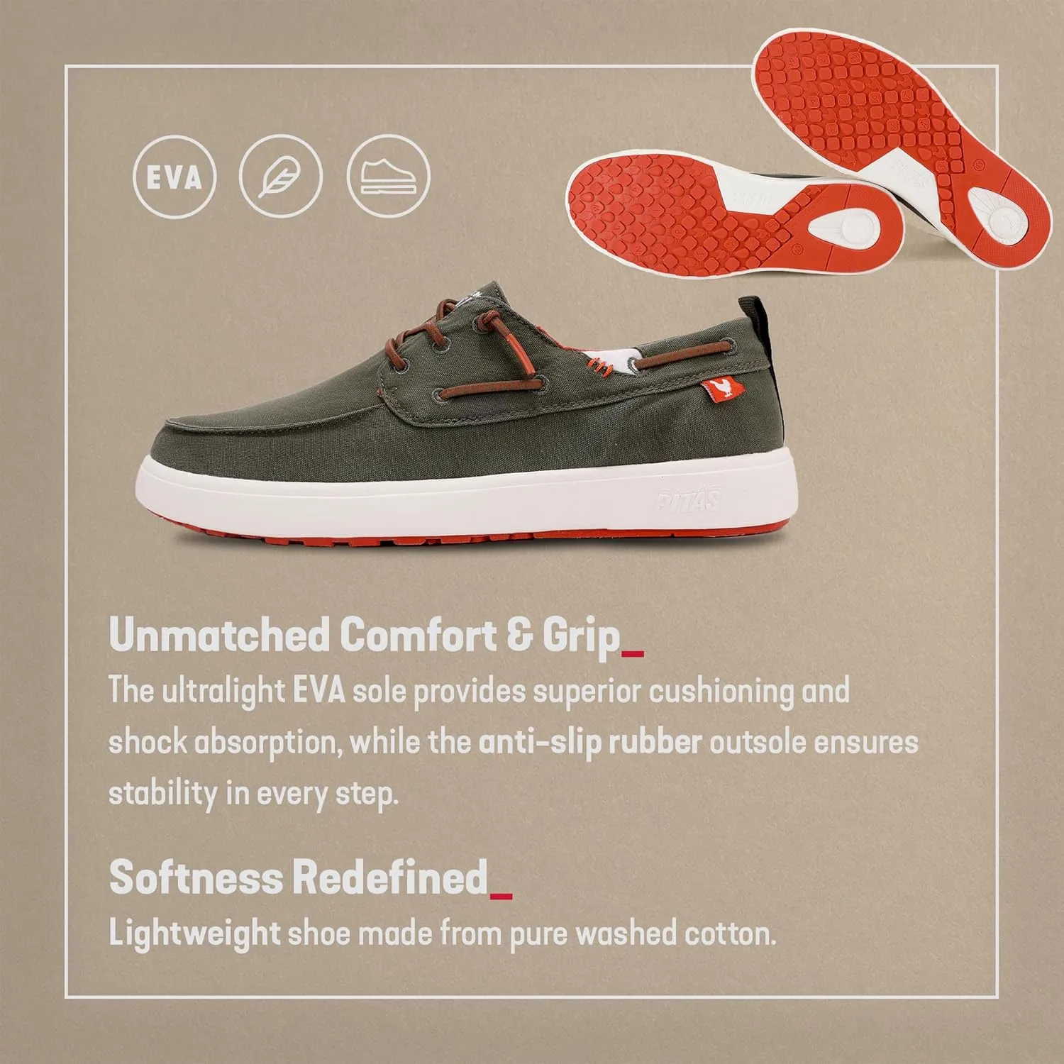 Mens Maui Boat Shoes | Casual Slip-On Loafers for Men | Ultralight & Breathable Slip On Shoes | Multicolors