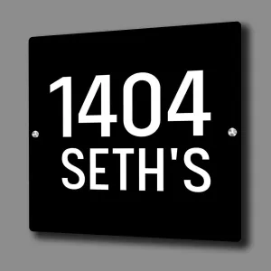 Personalized Name Board for Home Office Door Flats Bungalows-Acrylic