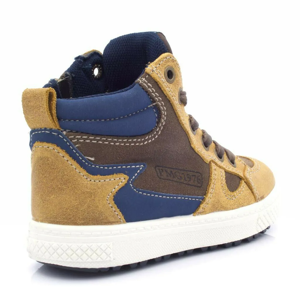 Primigi Brown / Beige Suede High Trainers