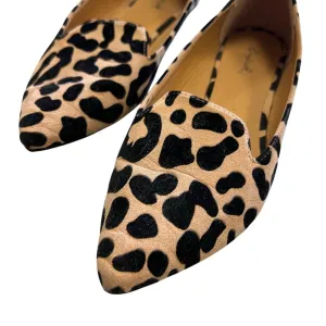Qupid Pointed Toe Leopard Dress Shoes Size 7.5