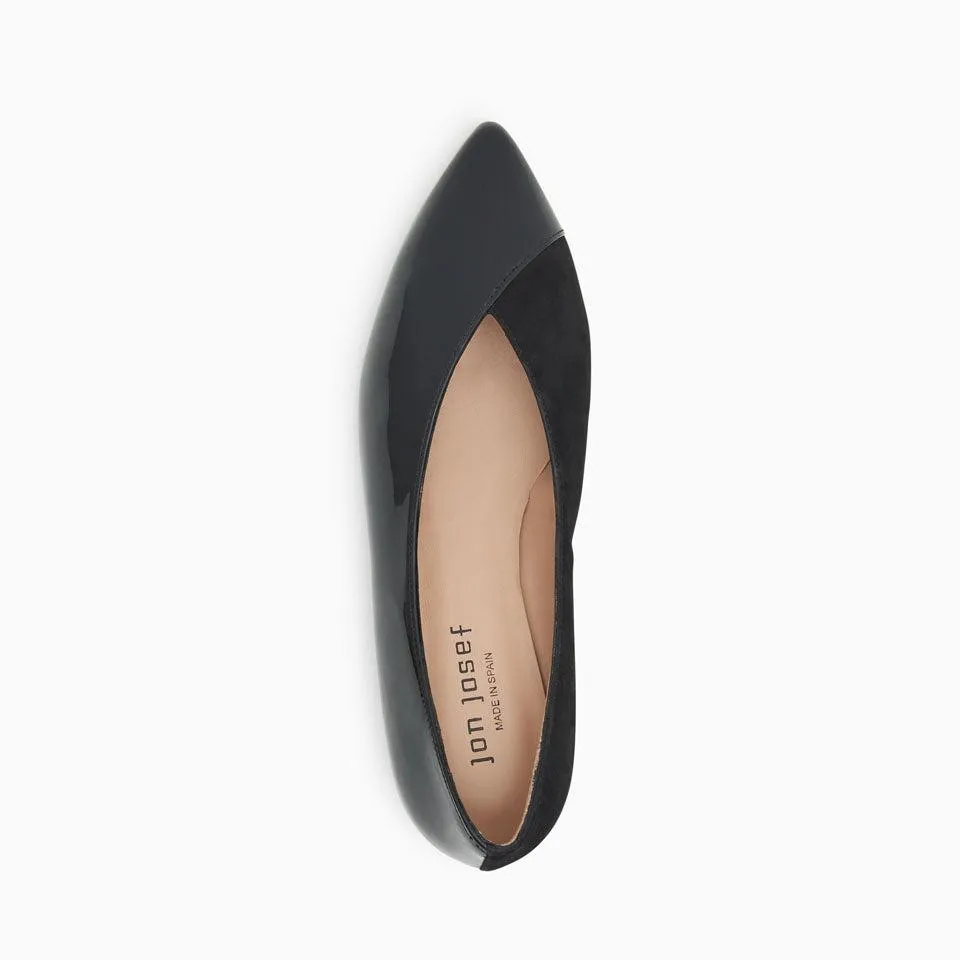 Real Two Pointed Toe Flat