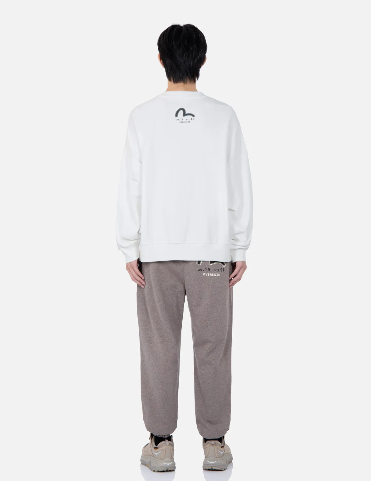 Retro Logo Print Oversized Sweatshirt