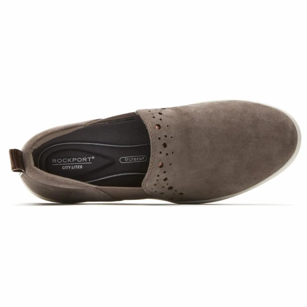 Rockport Women CITY LITE ARIELL DBL GORE WARM IRON/SUEDE