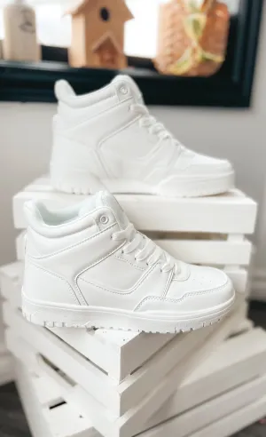 Serenity High Top Sneakers: White