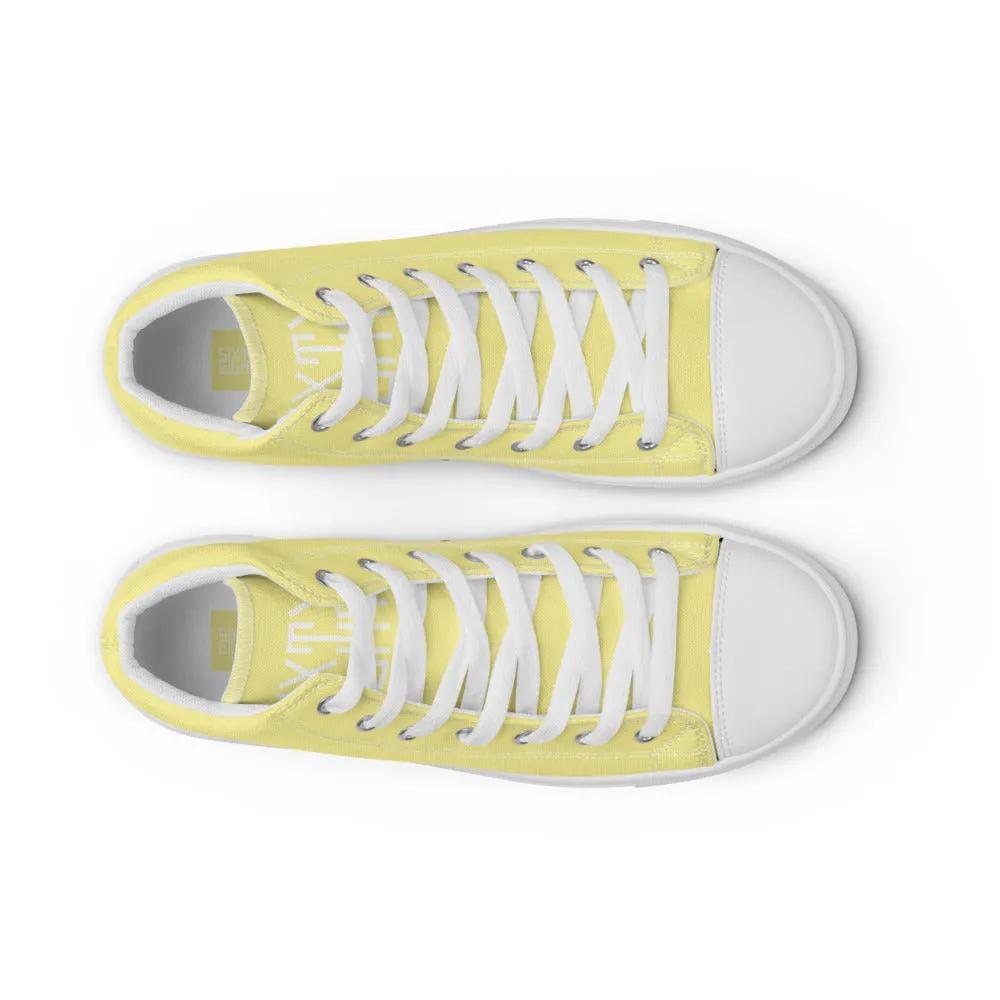 Sixty Eight 93 Logo White Gold Men's High Top Shoes