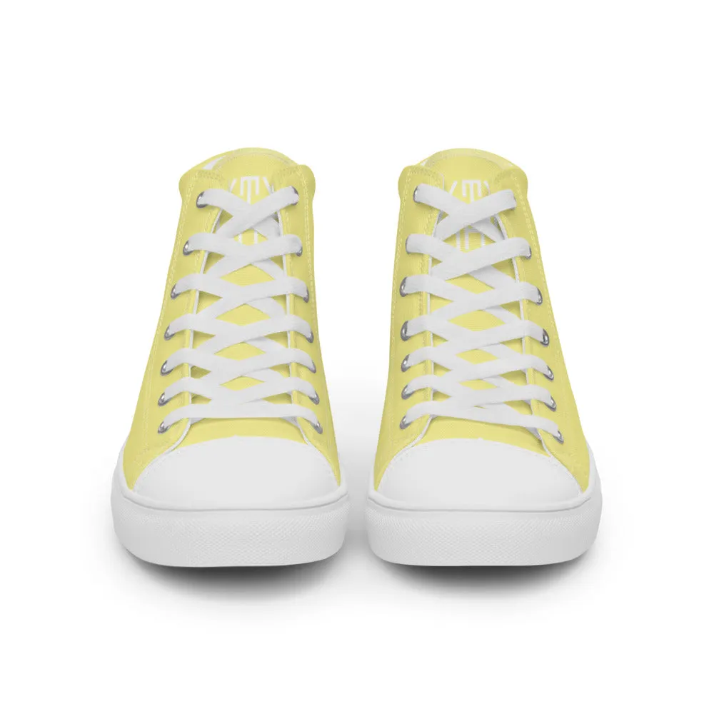 Sixty Eight 93 Logo White Gold Men's High Top Shoes