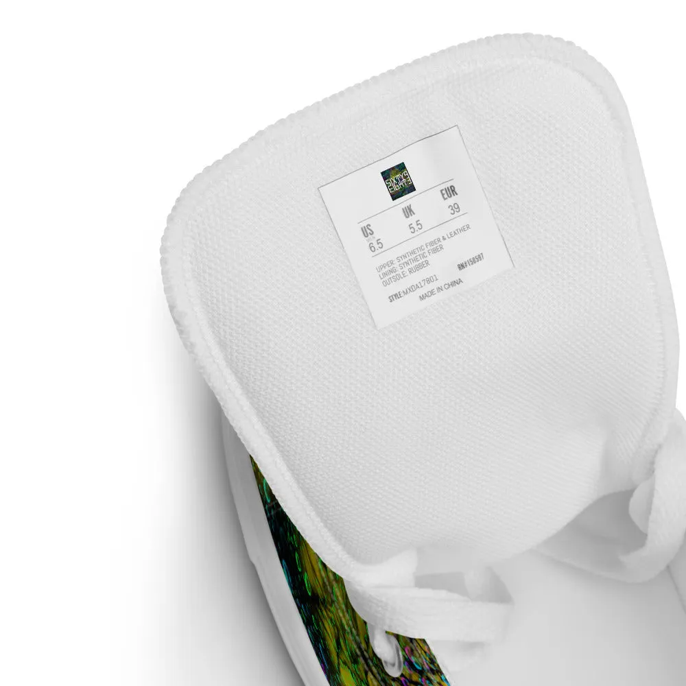 Sixty Eight 93 Logo White Splash #1 Men's High Top Shoes