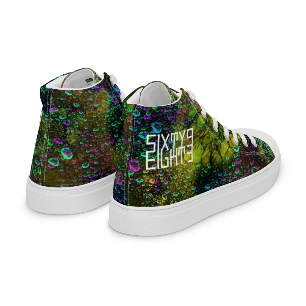 Sixty Eight 93 Logo White Splash #1 Men's High Top Shoes